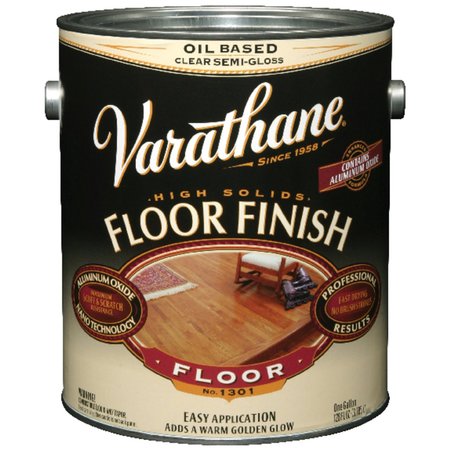VARATHANE Semi-Gloss Clear Oil-Based Floor Finish 1 gal 130131
